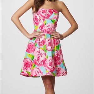 Lilly Pulitzer First Impression Rose A-Line Dress.