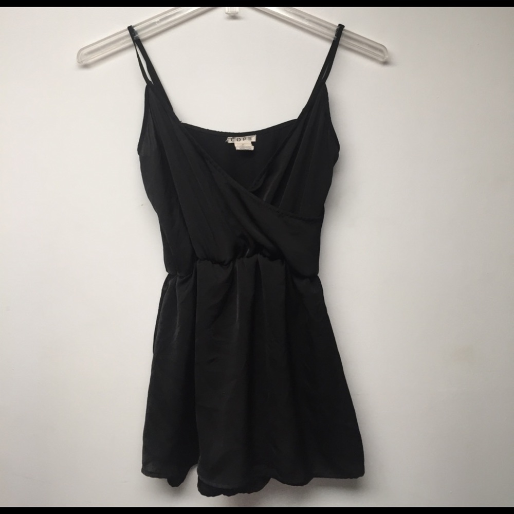 Urban outfitters black romper dress