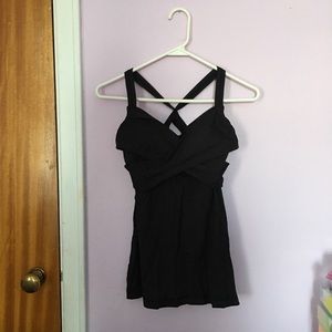 Lululemon black wrap tank