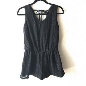 Black Lace Romper