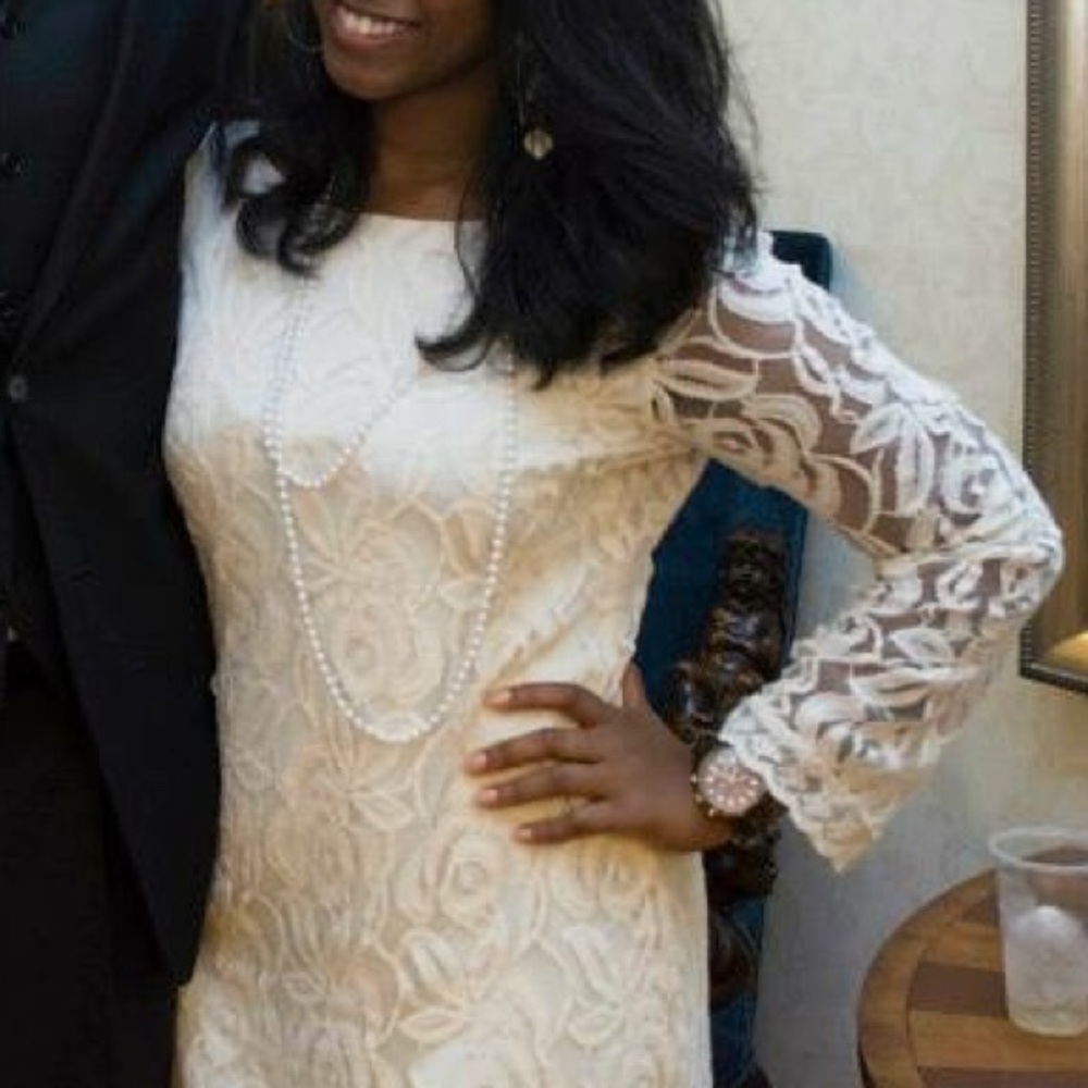 Lace Dress with bell sleeve