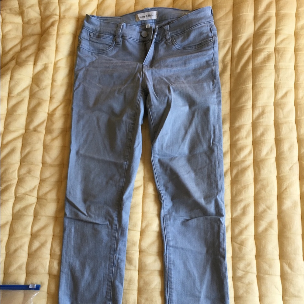 Henry Bell Anthropologie Grey Skinny Jeans New 27