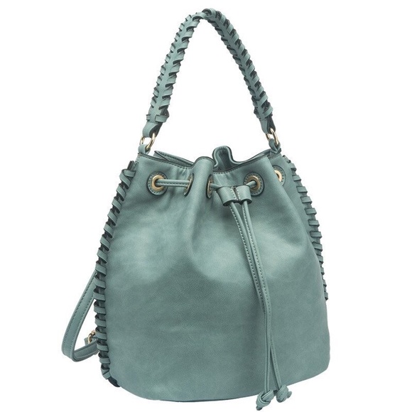 Coleen Powder Blue Crossbody Convertible Backpack - Picture 3 of 6