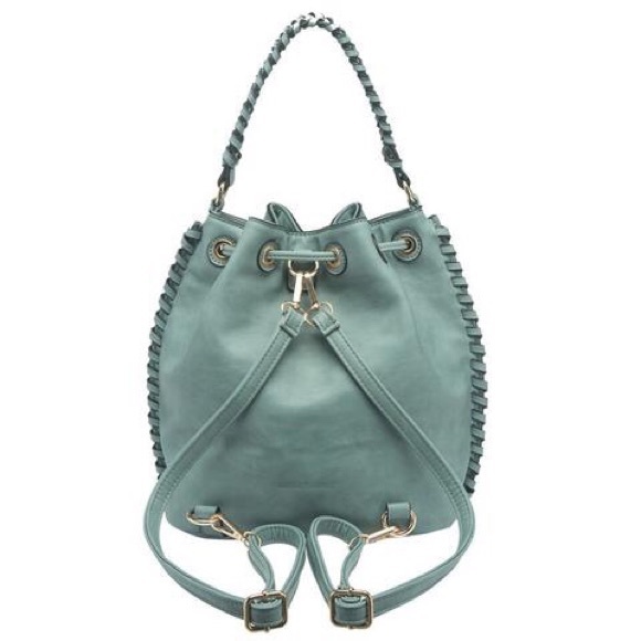 Coleen Powder Blue Crossbody Convertible Backpack - Picture 4 of 6
