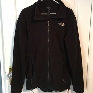 Men's black North Face fleece jacket