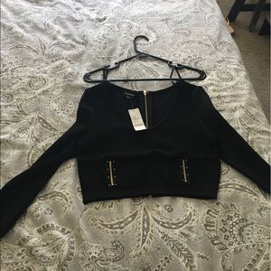Bebe size large crop top. Never worn.