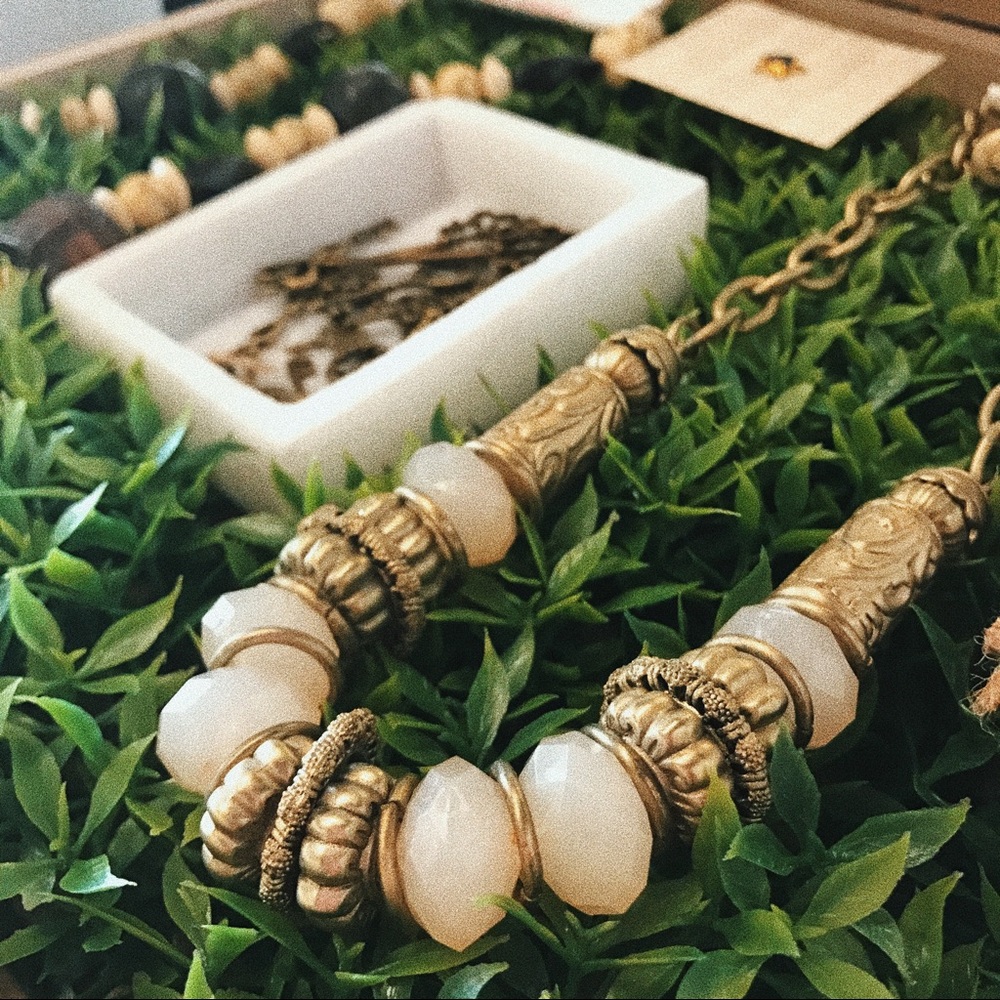🍃New BOHO chic necklace & earring set // unique🍃