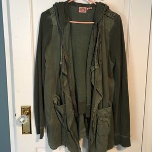 Juicy Couture green military jacket