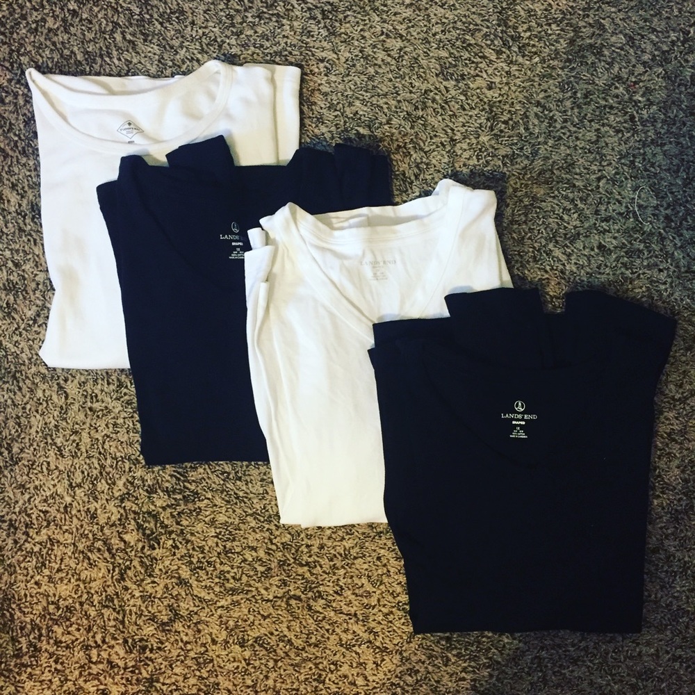 Cotton Knit Long Sleeve Basic Tees