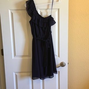 Chiffon one shoulder dress