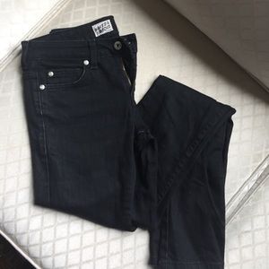 Black stretch denim jeans