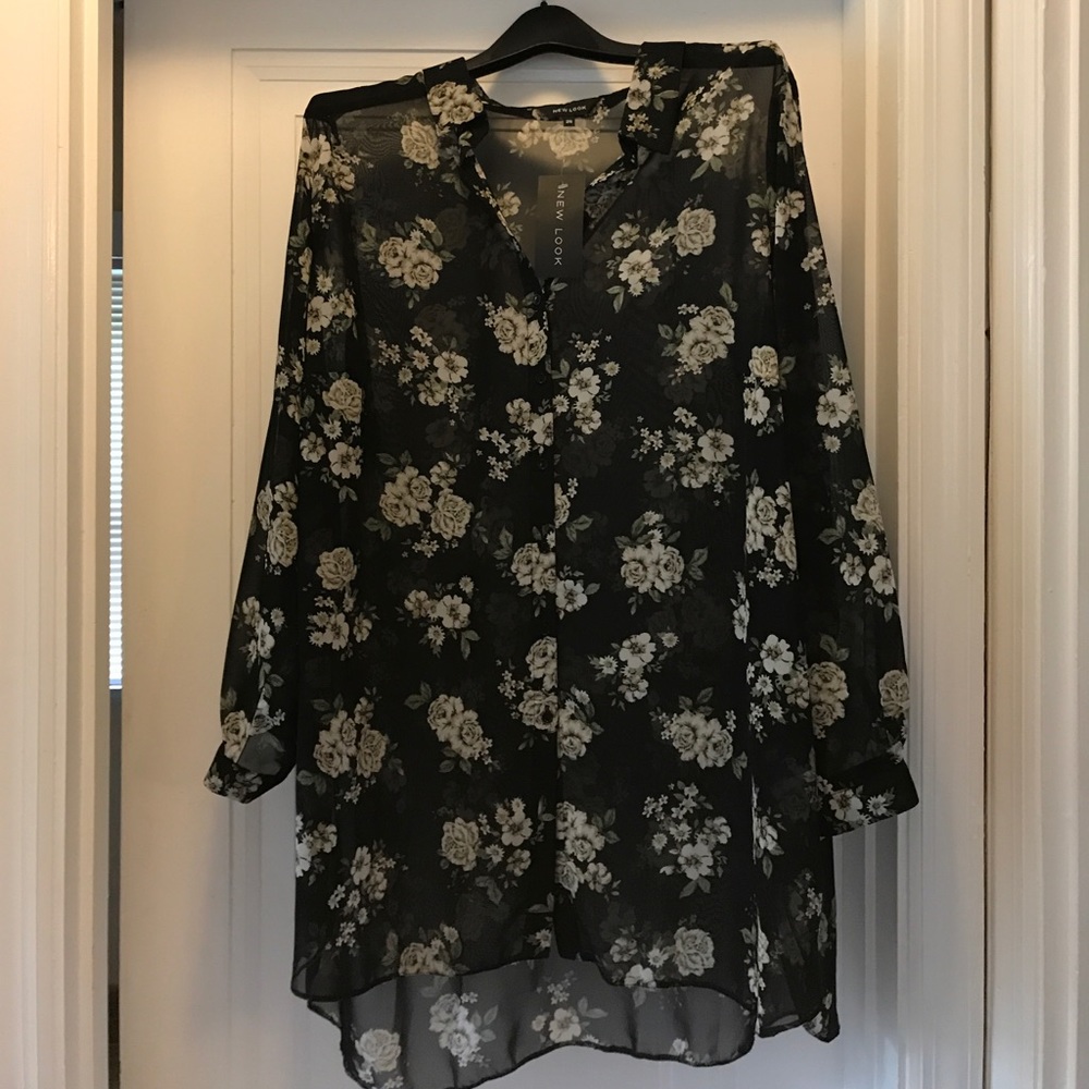 NWT New Look sheer blouse from ASOS US 22/UK 26