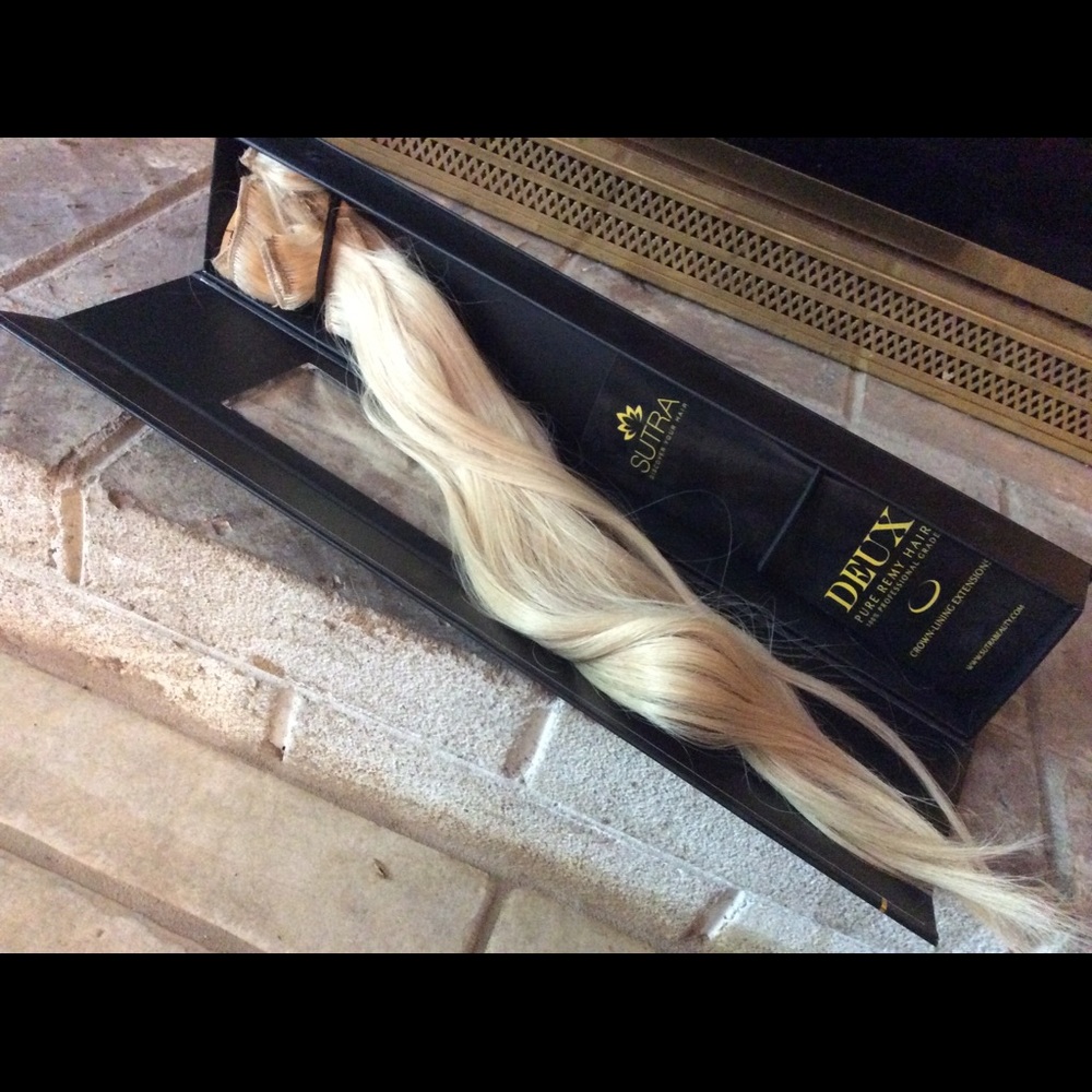 Sutra brand 100% human hair extensions.