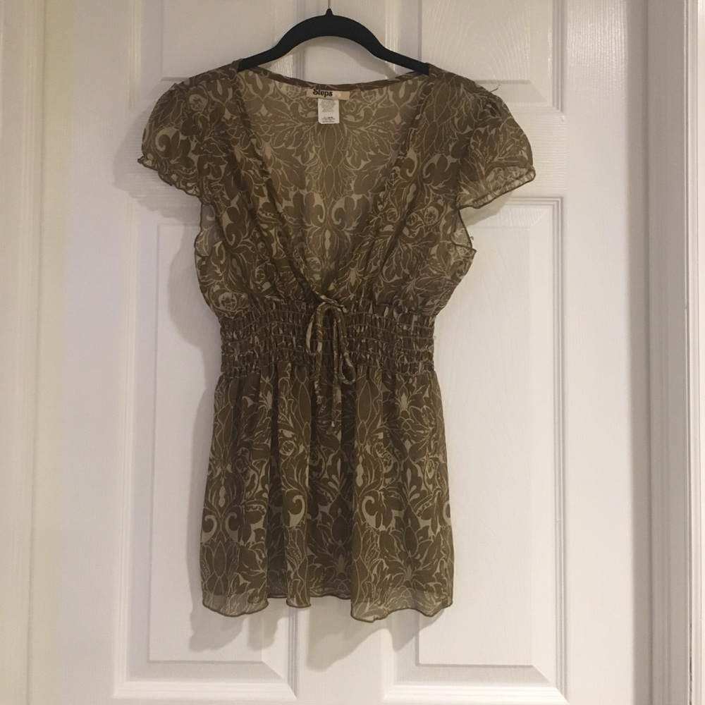 Medium Sheer Print Top