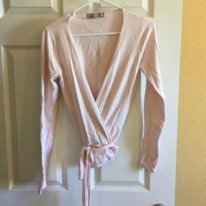 Zara Ballet style Wrap Sweater
