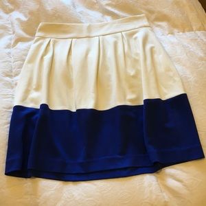 Color block high waisted skirt