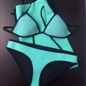 Authentic Triangl bathing suit and bag