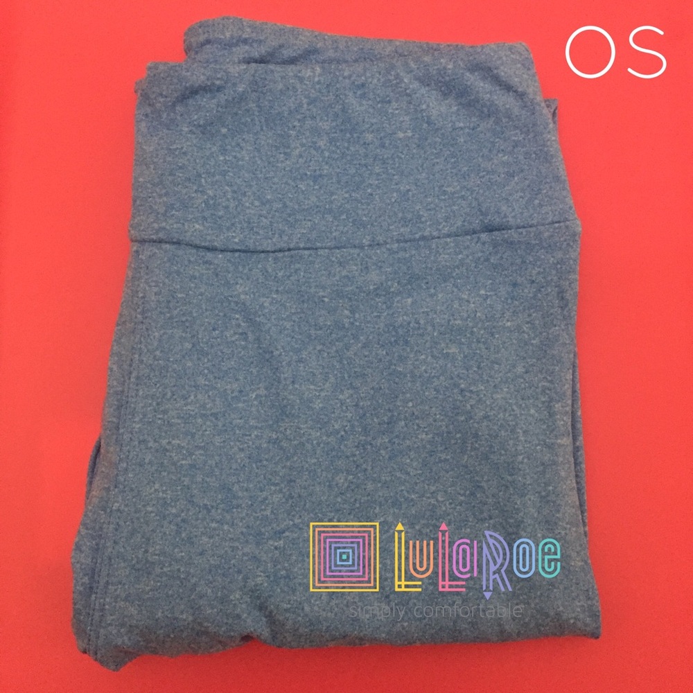 NWT LuLaRoe Solid OS Legging #1 LIGHT BLUE
