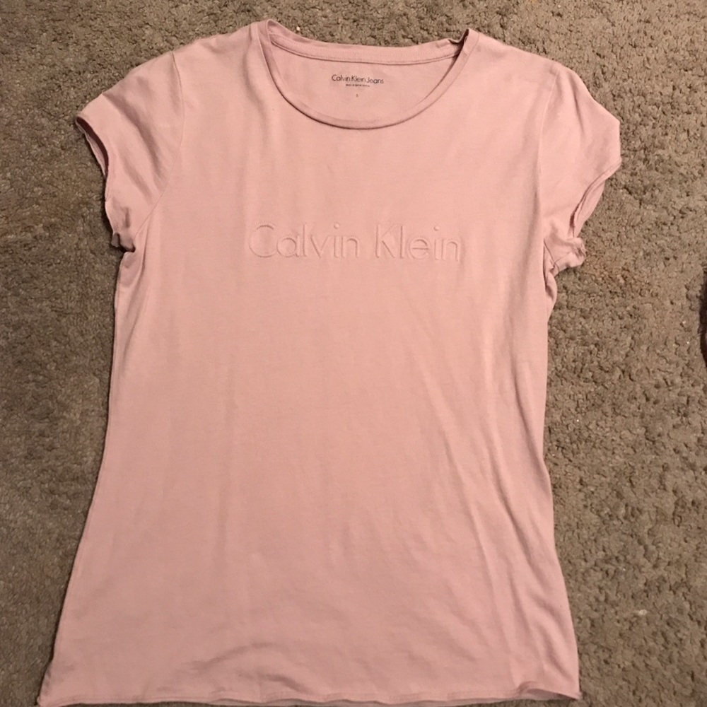Calvin Klein pale pink shirt