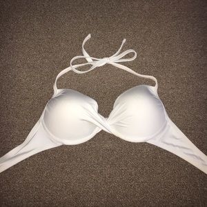 White Push Up Bathing Suit Top