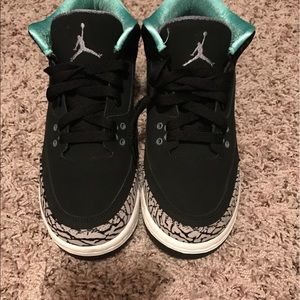 Jordan 3 turquoise " Tiffany blue in gs 6y