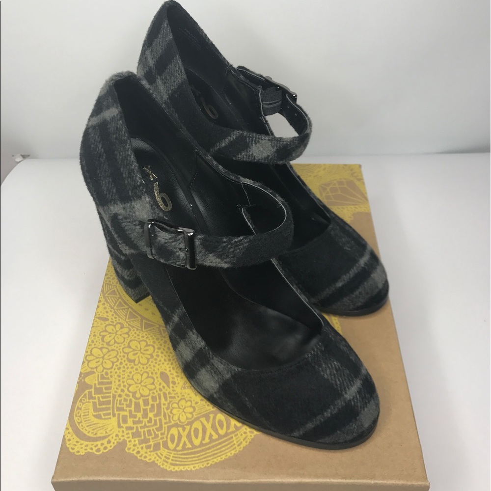 MIX NO. 6 Black/Grey "Asuviel" Heels Size 71/2 NIB
