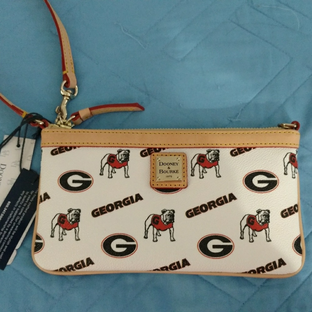 GA Bulldogs wristlet made Dooney and Bourke
