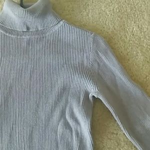 XS Ribbed Turtleneck, Periwinkle