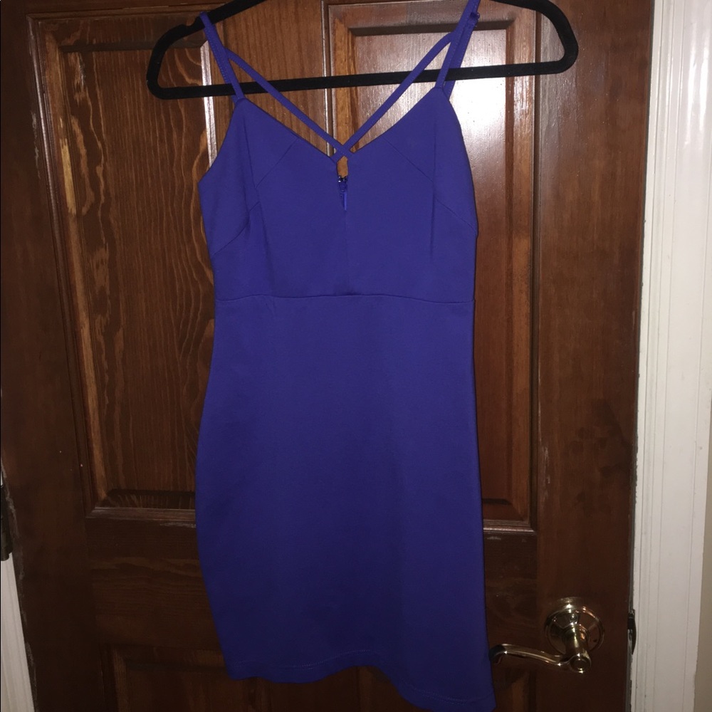 Royal blue Guess cocktail dress