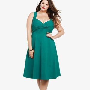 New Torrid Retro Green Dress