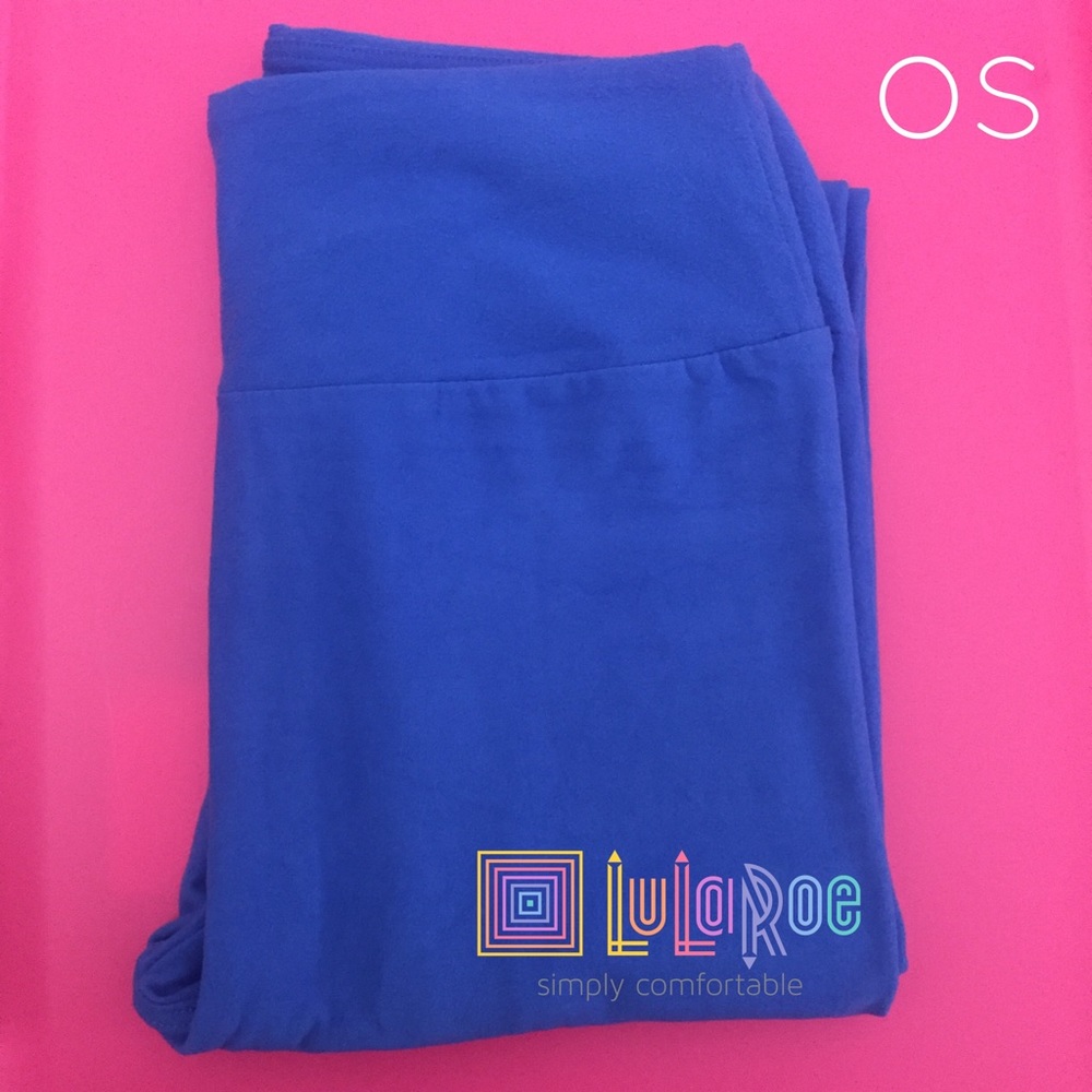 EUC LuLaRoe Solid OS Legging # 5 ROYAL BLUE