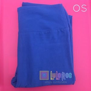 EUC LuLaRoe Solid OS Legging # 5 ROYAL BLUE