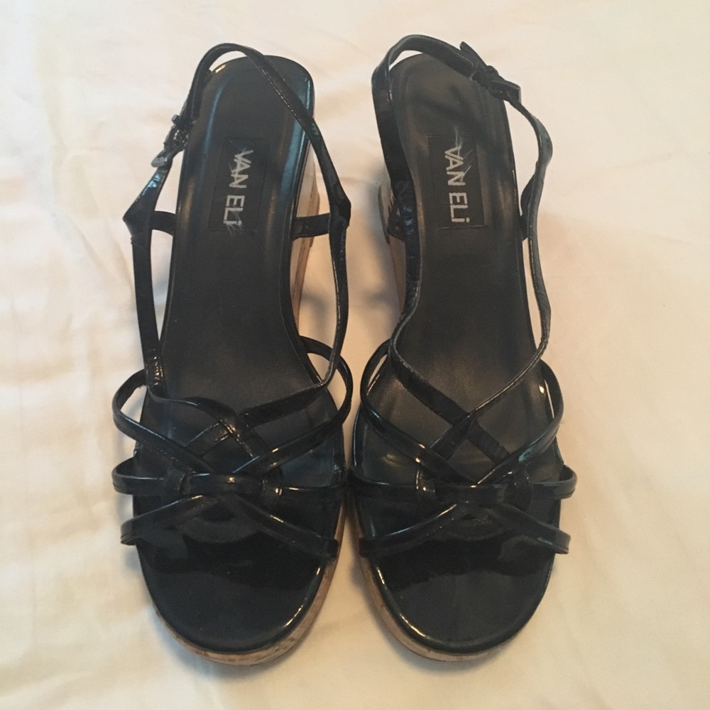 Vaneli size 10 wedge sandals