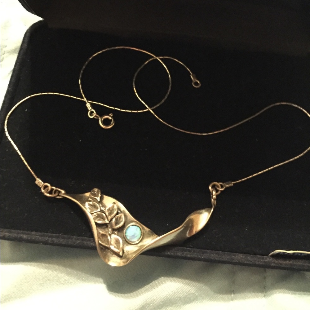 Sterling silver western short necklace