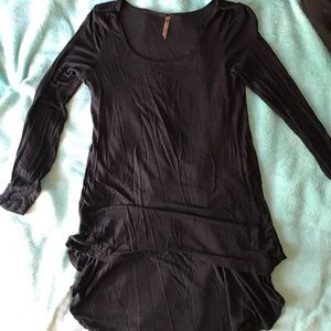Black high-low shirt