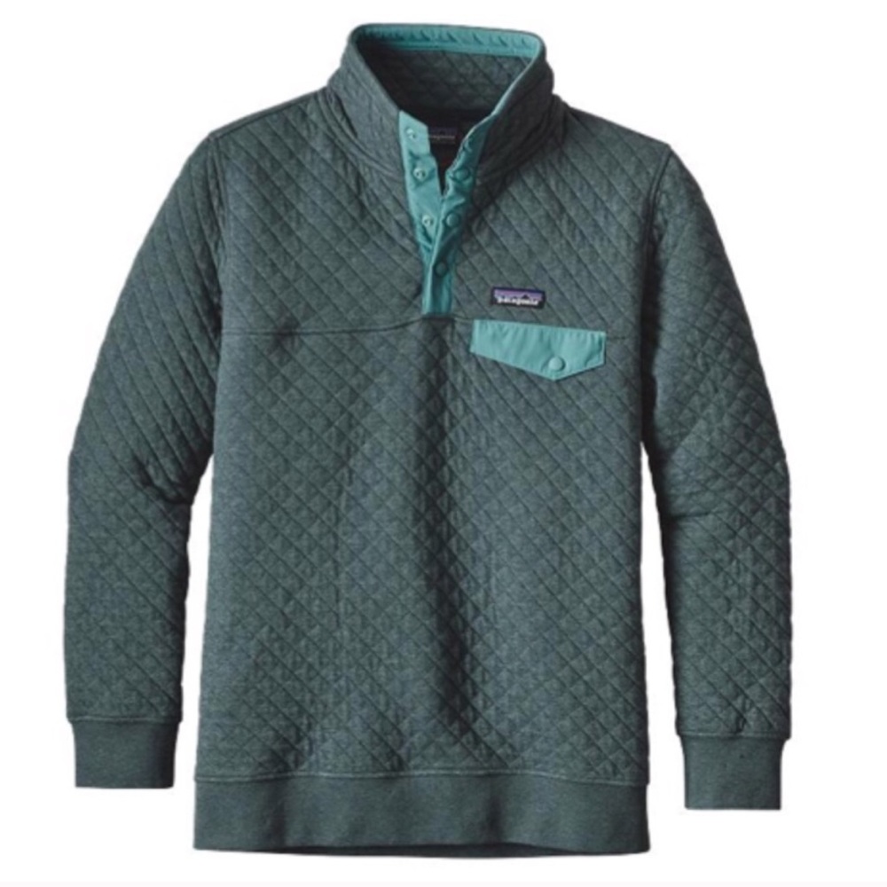 Patagonia quilted snap pullover