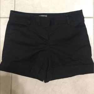 Express black shorts