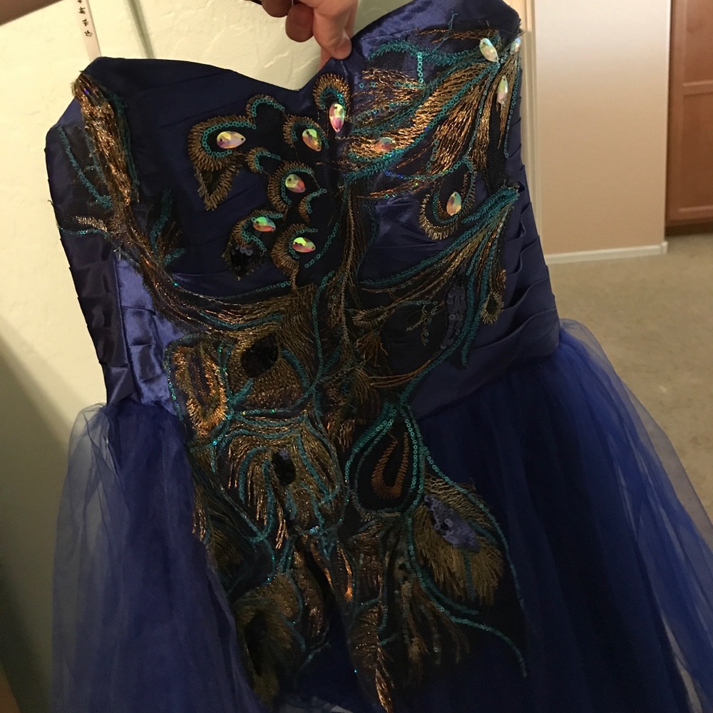 Blue prom dress