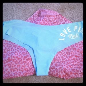 Victoria Pink Blue Thong