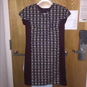 J Crew Collection burgundy dress