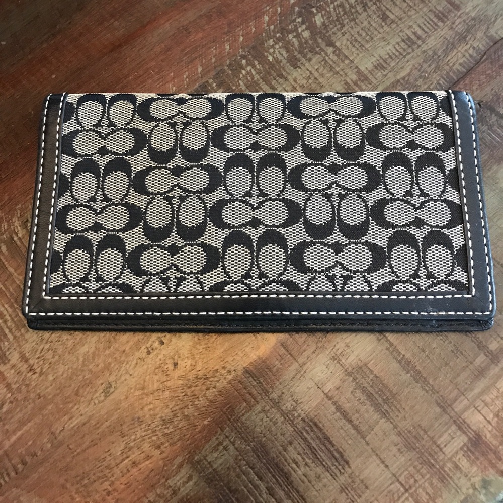 Coach checkbook Cover.