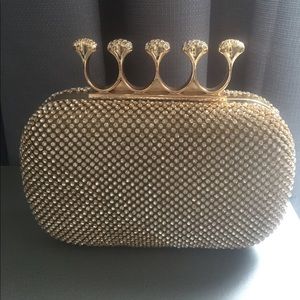Bejeweled Knuckle Clutch