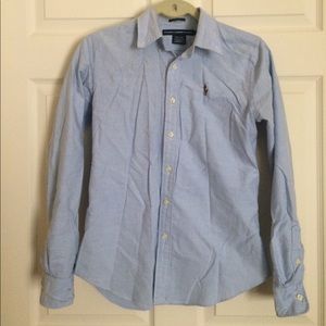 Ralph Lauren Sport Blue Oxford Shirt - Small