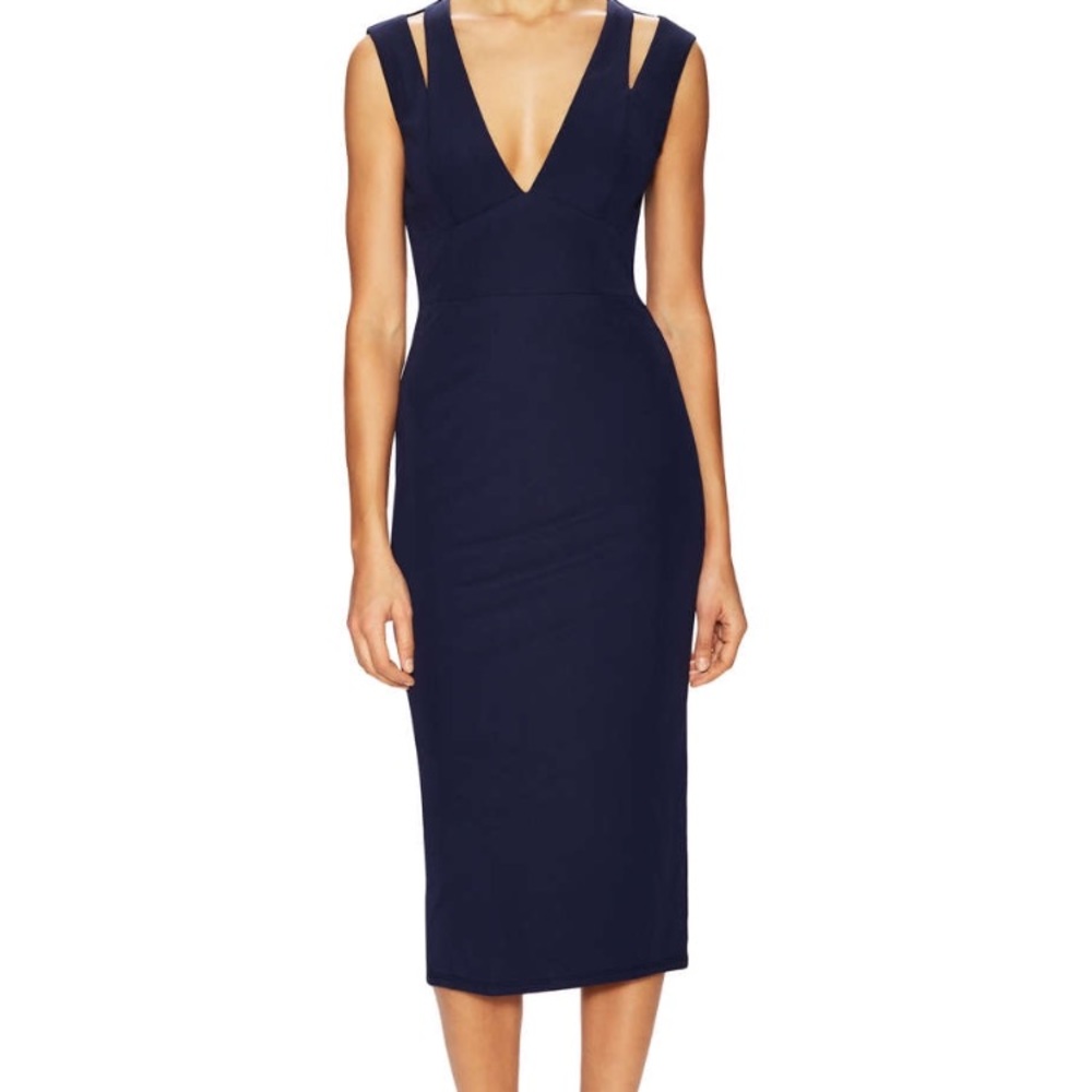 Jude Cut Out Shoulder Sheath Dress • AllenSchwartz