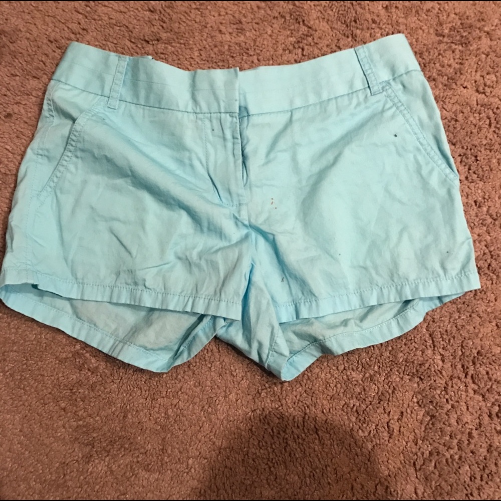 Blue JCrew chino shorts