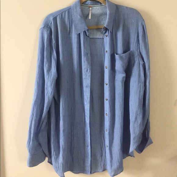 Free People Tops - Free People Button Up Top