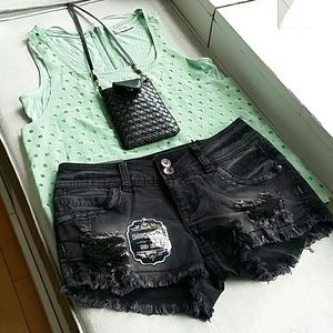 Rebel By Right Mid Rise Shorts- SOLD