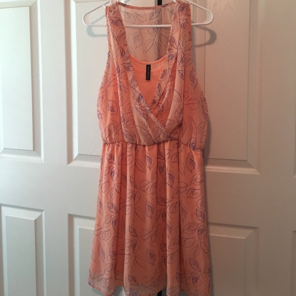 Final Touch coral blouse/tunic top size large