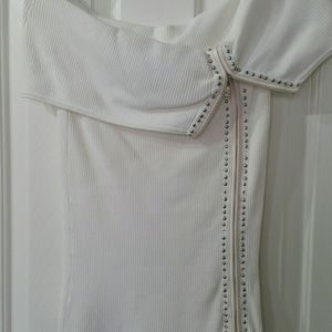 Cache knit top w/silver studs