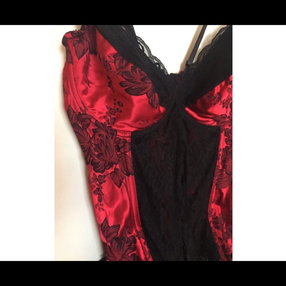 Plus sized red corset